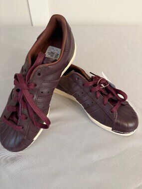 NWT Adidas Superstar 82 Work Boots Pack Shadow Red Leather Brown Shell Toe 6.5